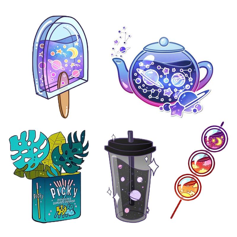 مجموعه استیکر طرح kawai