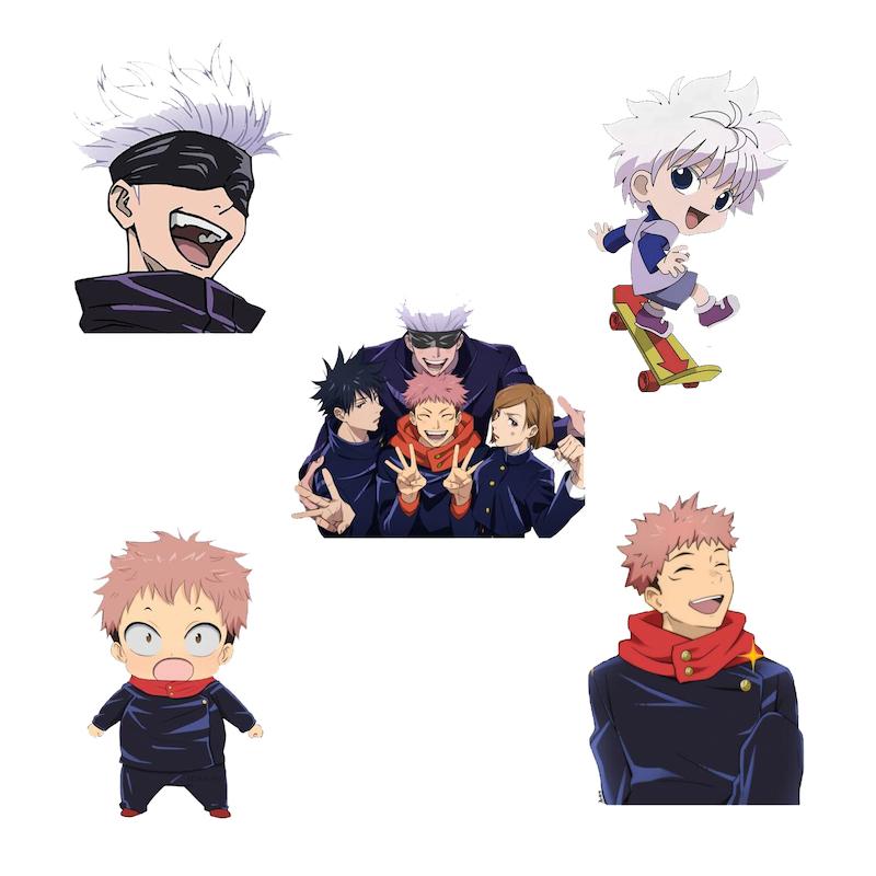 مجموعه استیکر طرح انیمه