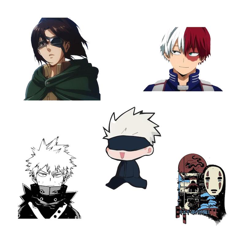 مجموعه استیکر طرح انیمه