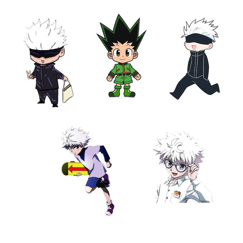 مجموعه استیکر طرح انیمه