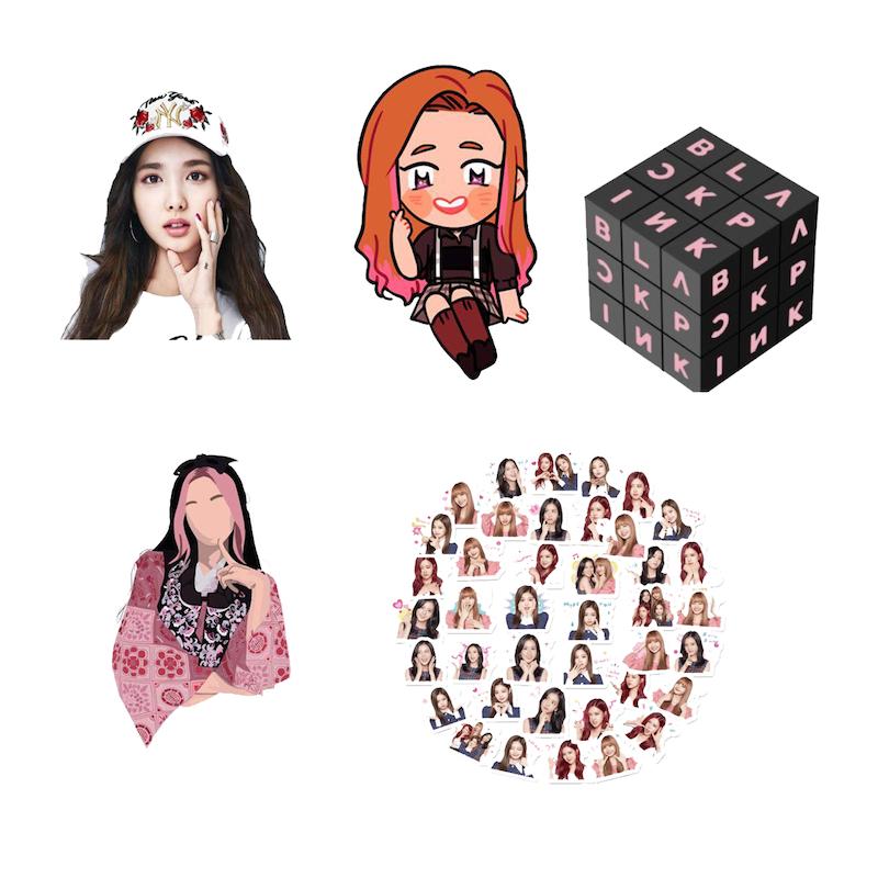 مجموعه استیکر طرح بلک پینک