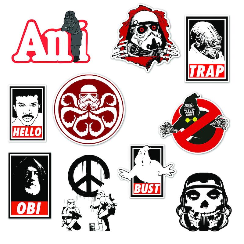 مجموعه استیکر طرح ابی