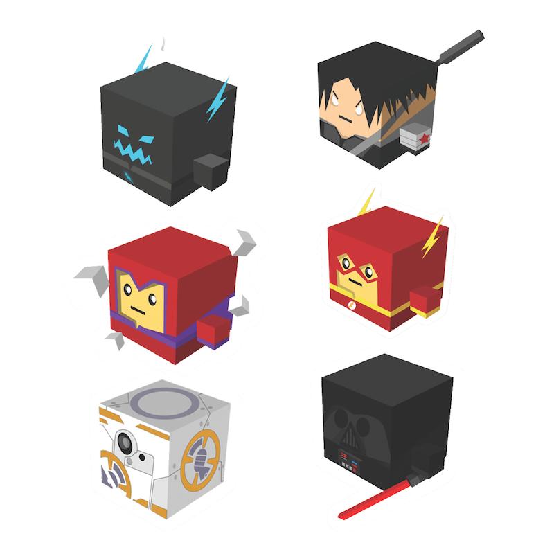 مجموعه استیکر طرح ماینکرافت