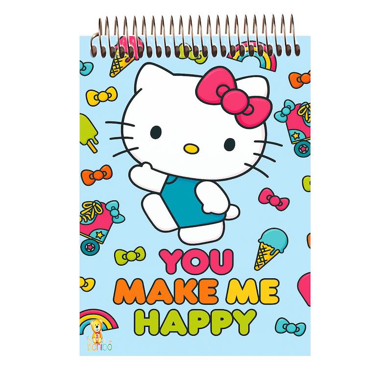 دفترچه مشق طرح کیتی کد 2528 سایز A7