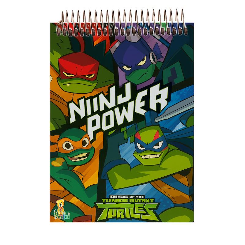 دفترچه مشق طرح لاک پشت های نینجا کد 2531 سایز A7