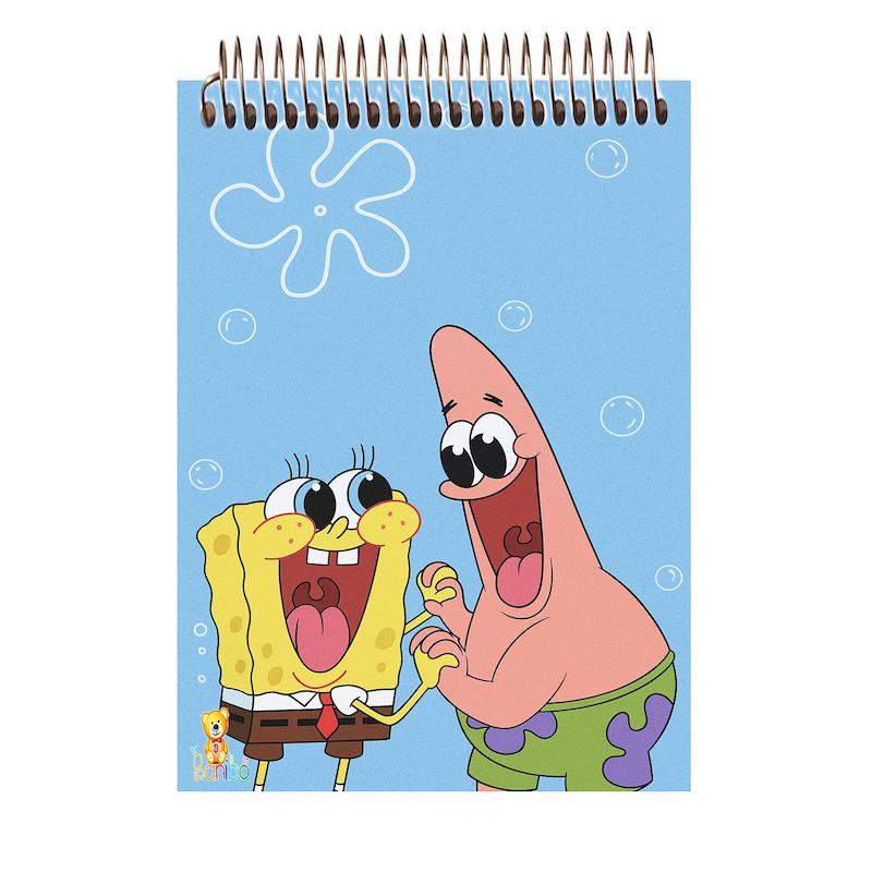 دفترچه مشق طرح باب اسفنجی کد 2544 سایز A7