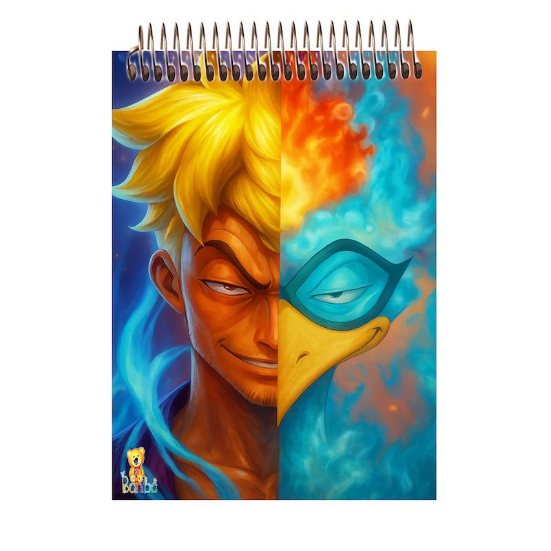 دفترچه مشق طرح انیمه کد 2562 سایز A7