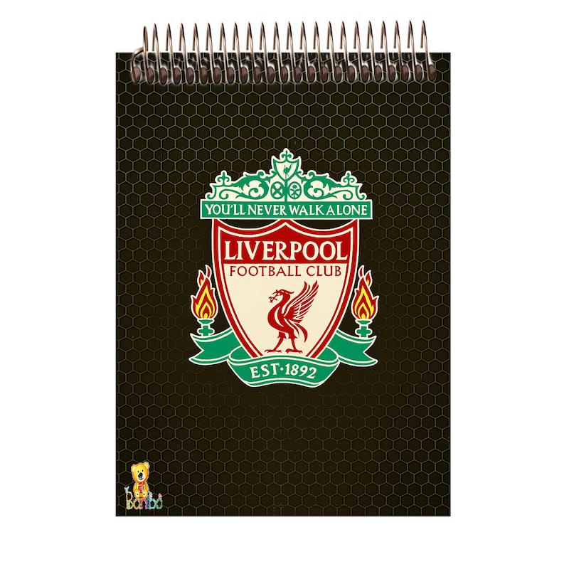 دفترچه مشق طرح لیورپول کد 2569 سایز A7