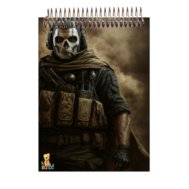 دفترچه مشق طرح کال آف کد 2587  سایز A7