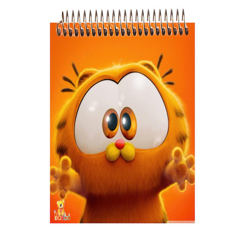 دفترچه مشق طرح گارفیلد کد 2605 سایز A7