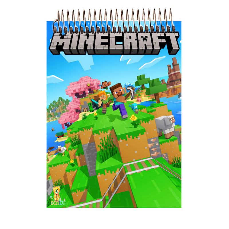 دفترچه مشق طرح ماینکرافت کد 2627 سایز A7