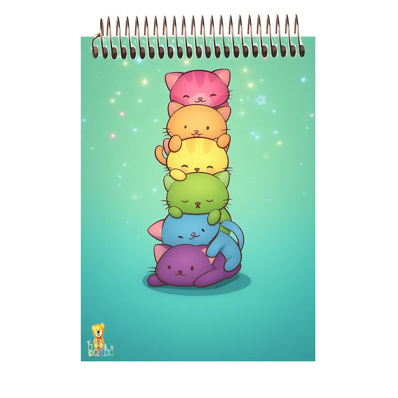 دفترچه مشق طرح  گربه کد 2760 سایز A7