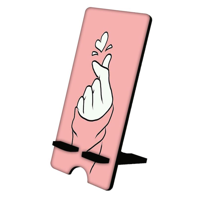 پایه موبایل طرح دست و قلب کد 604
