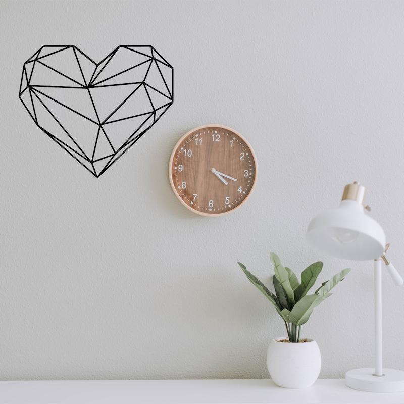 استیکر چوبی طرح قلب کد 100