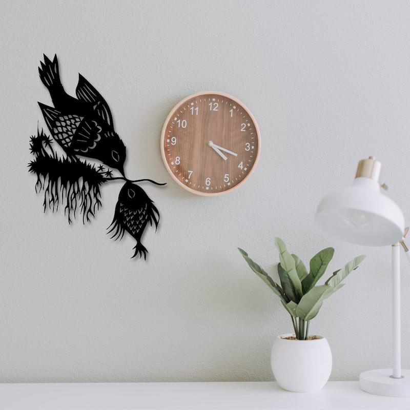 استیکر چوبی طرح پرنده کد 128