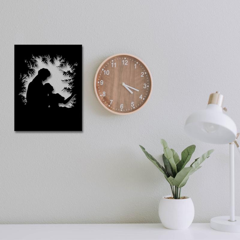 استیکر چوبی طرح عاشقانه کد 129