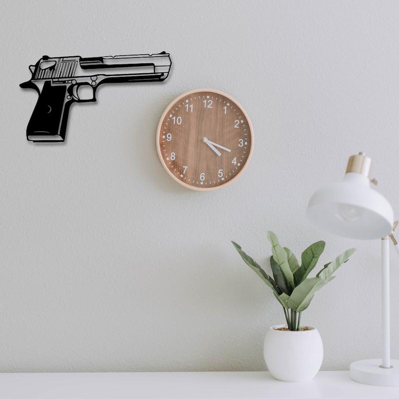 استیکر چوبی طرح تفنگ کد 134