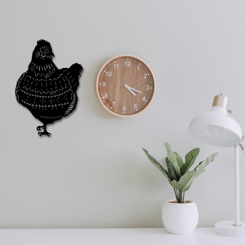 استیکر چوبی طرح مرغ کد 169