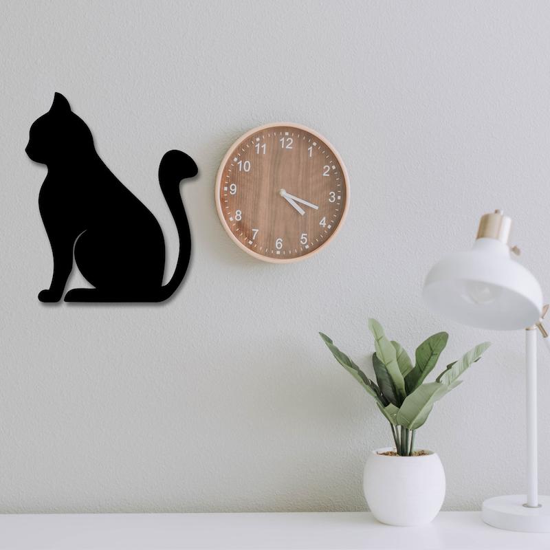 استیکر چوبی طرح گربه کد 194