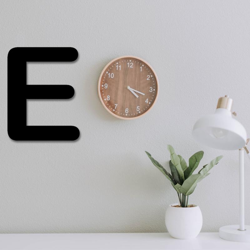 استیکر چوبی طرح حروف انگلیسی E کد 199