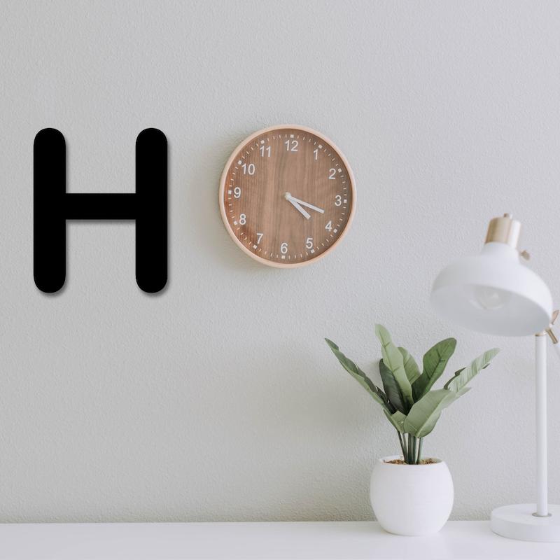 استیکر چوبی طرح حروف انگلیسی H کد 202
