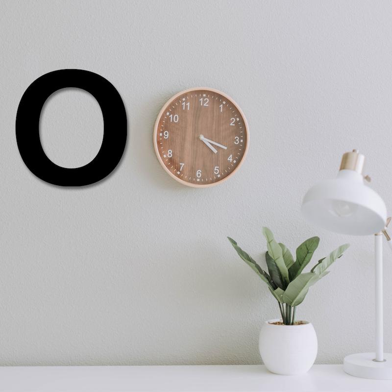 استیکر چوبی طرح حروف انگلیسی O کد 207