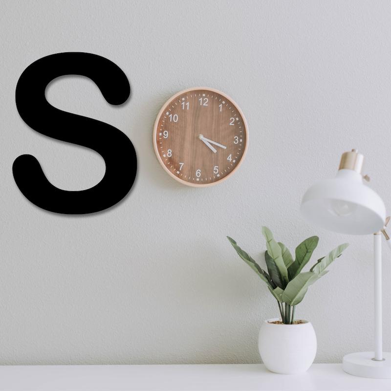 استیکر چوبی طرح حروف انگلیسی S کد 211