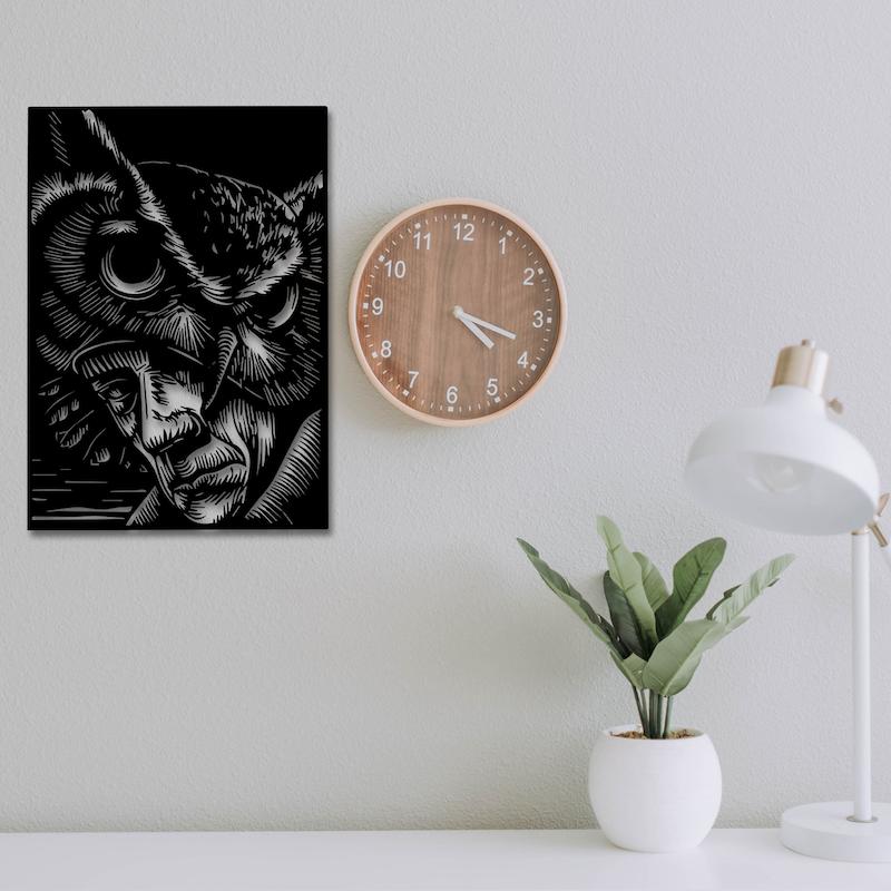 استیکر چوبی طرح جغد کد 222