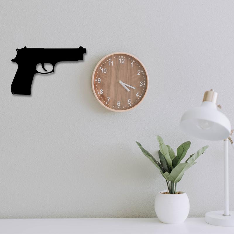 استیکر چوبی طرح تفنگ کد 230