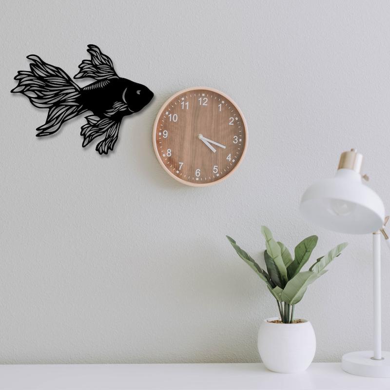 استیکر چوبی طرح ماهی کد 247