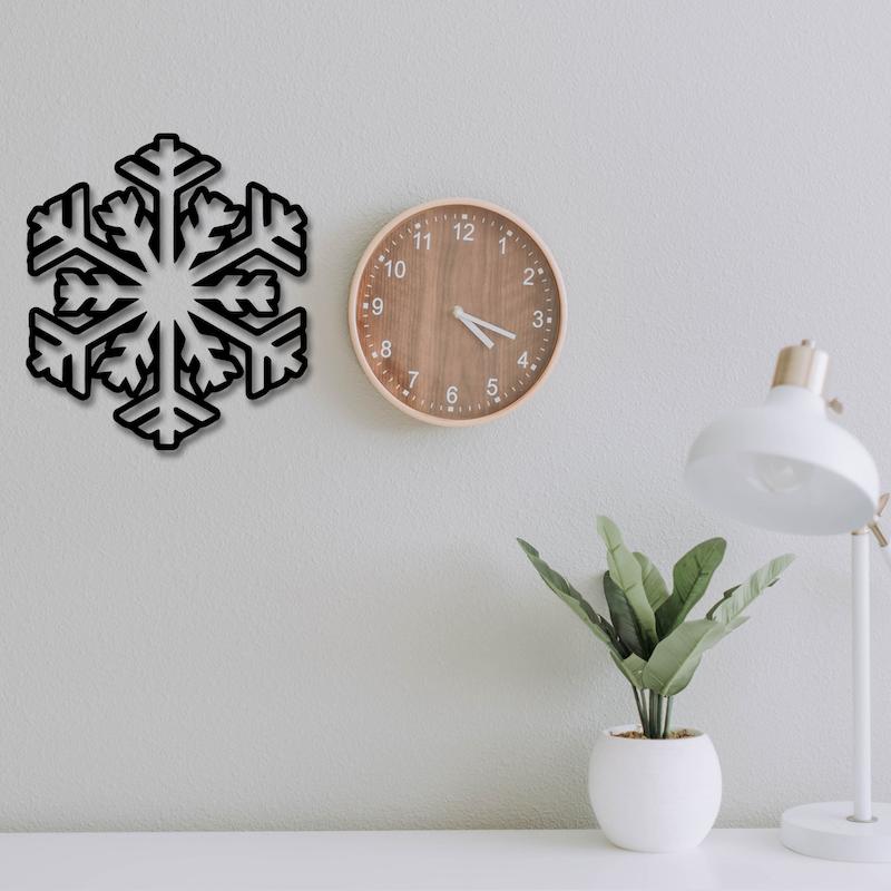 استیکر چوبی طرح ذره برف کد 252