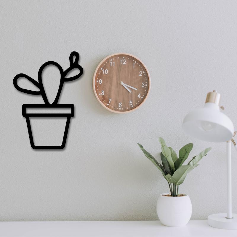 استیکر چوبی طرح گلدان کد 257