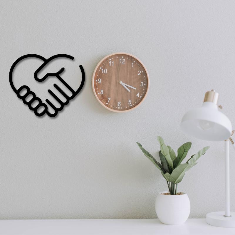 استیکر چوبی طرح دو دست کد 289