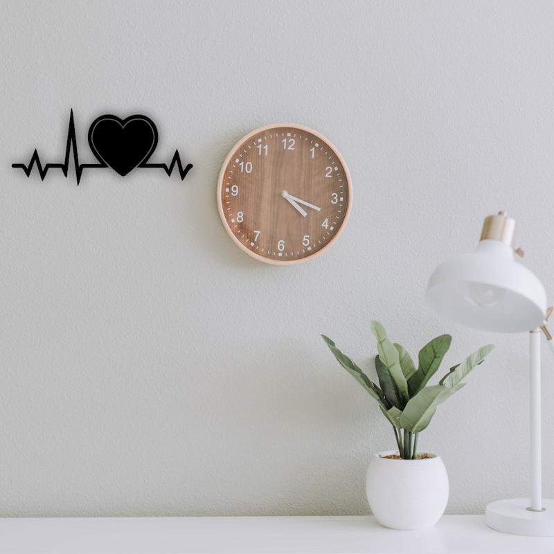 استیکر چوبی طرح ضربان قلب کد 293