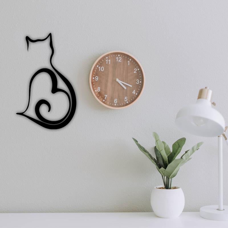 استیکر چوبی طرح گربه کد 297