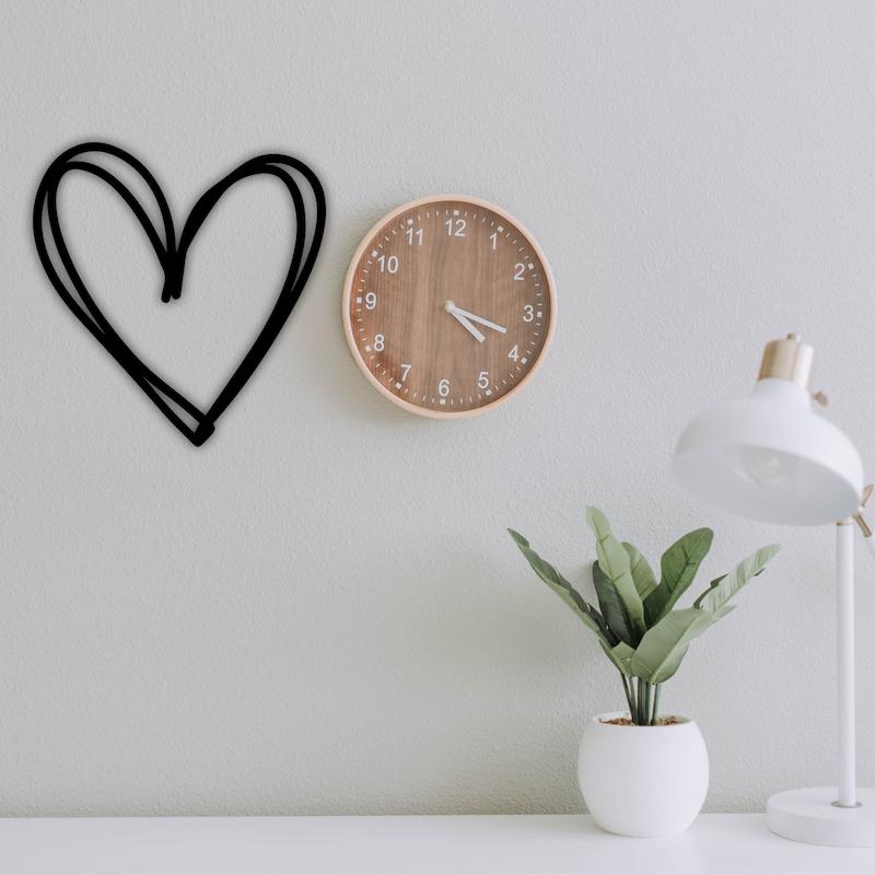 استیکر چوبی طرح قلب کد 299