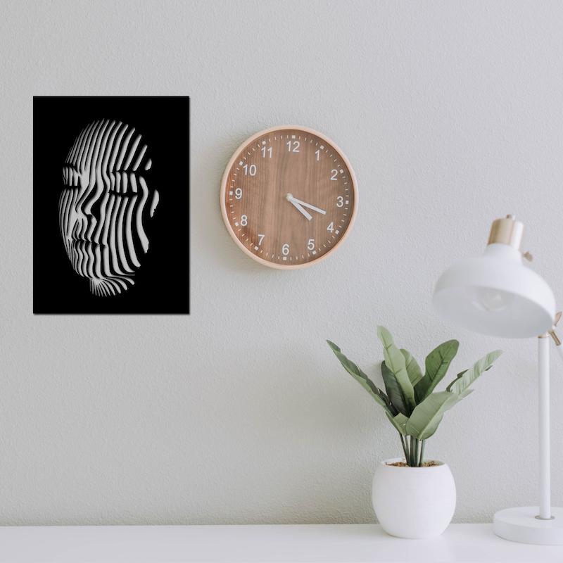 استیکر چوبی طرح چهره کد 312