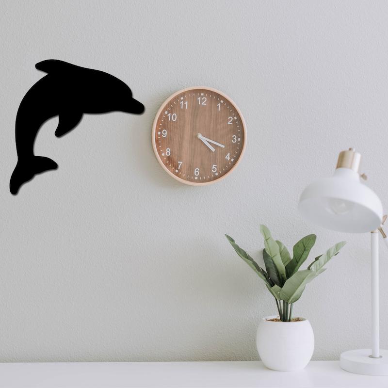 استیکر چوبی طرح دلفین  کد 340 