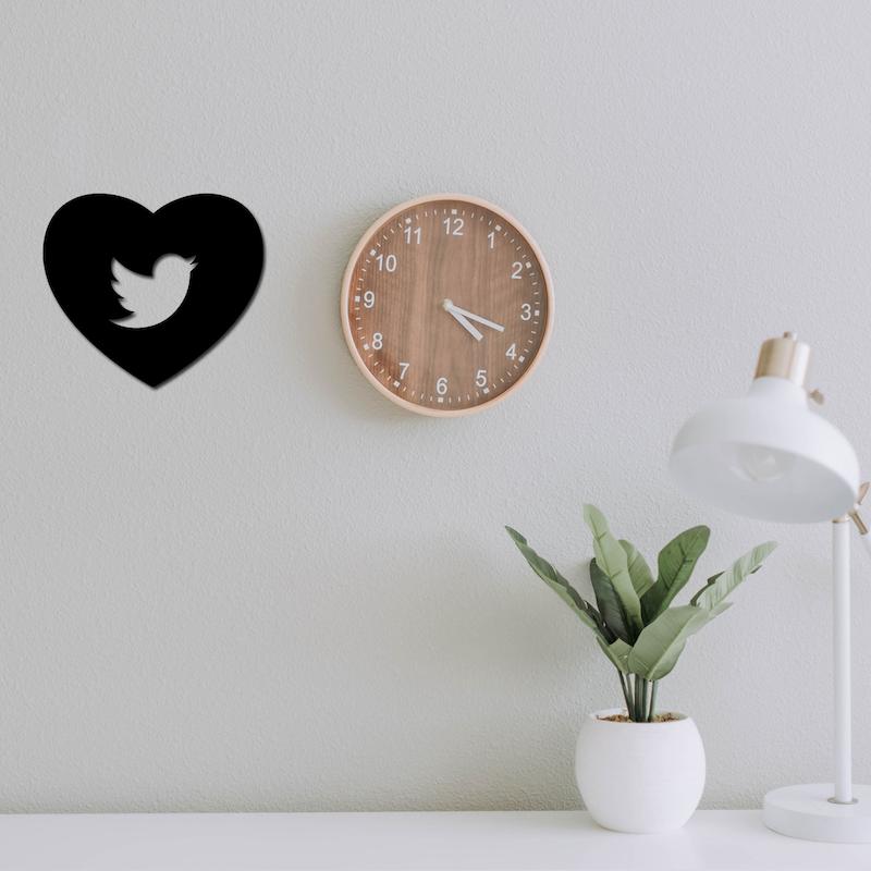 استیکر چوبی طرح کبوتر  کد 341 