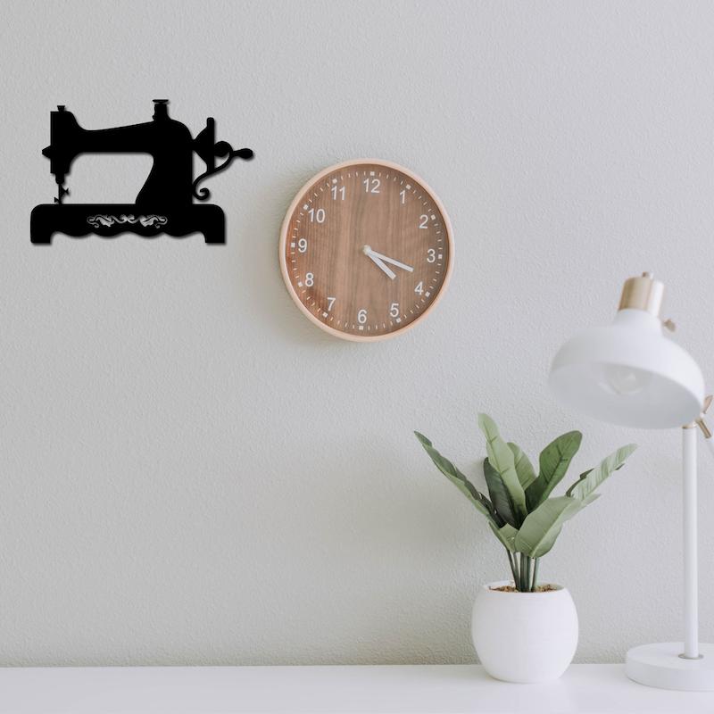 استیکر چوبی طرح چرخ خیاطی کد 351