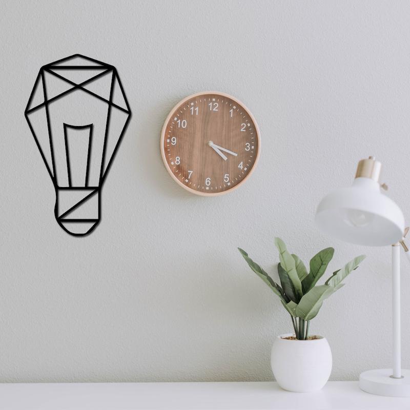 استیکر چوبی طرح لامپ کد 356