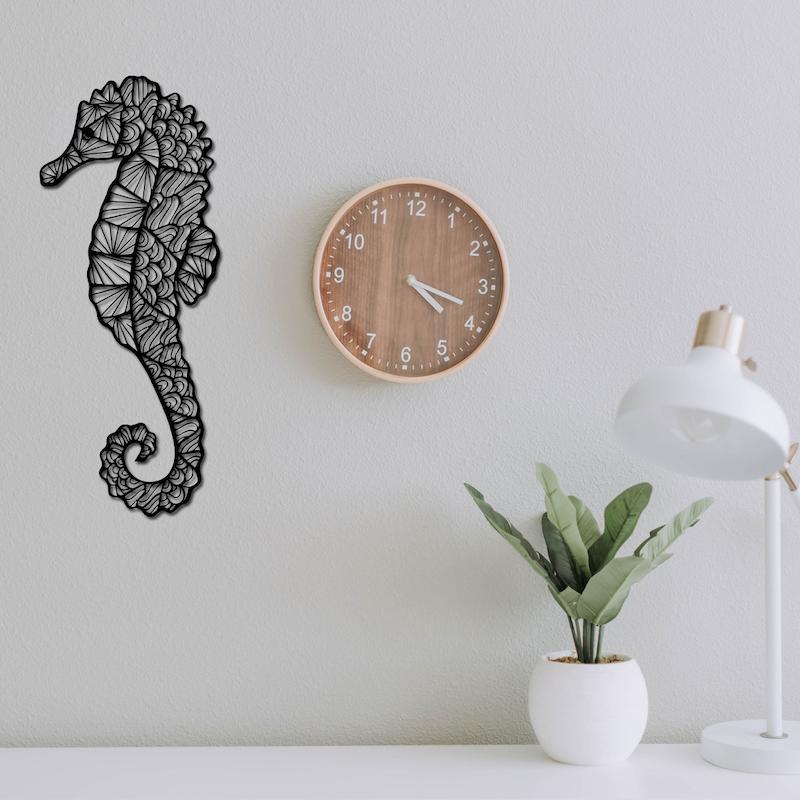 استیکر چوبی طرح اسب دریایی کد 359