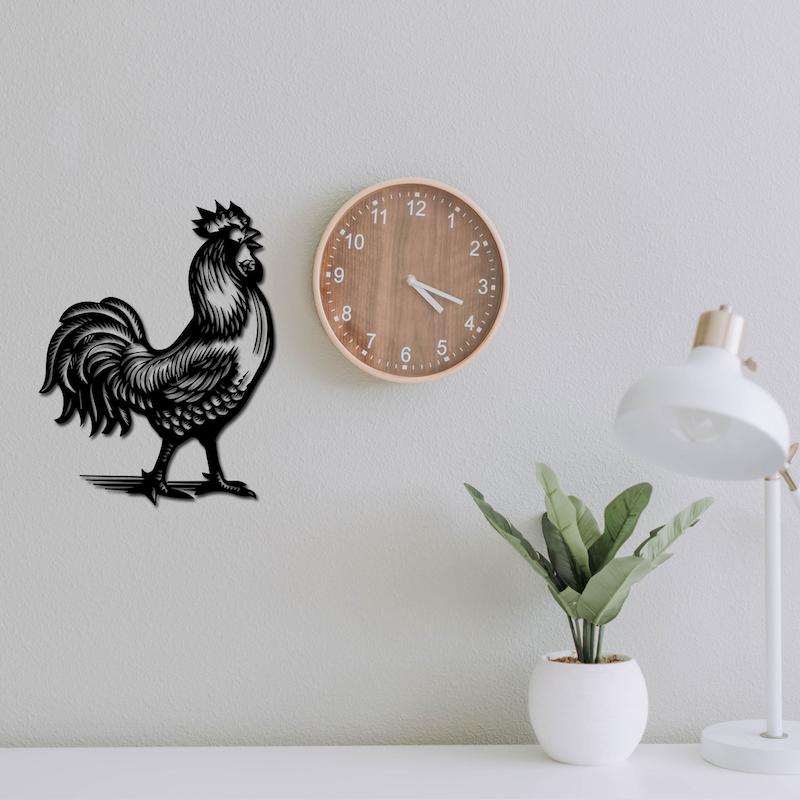 استیکر چوبی طرح خروس کد 361