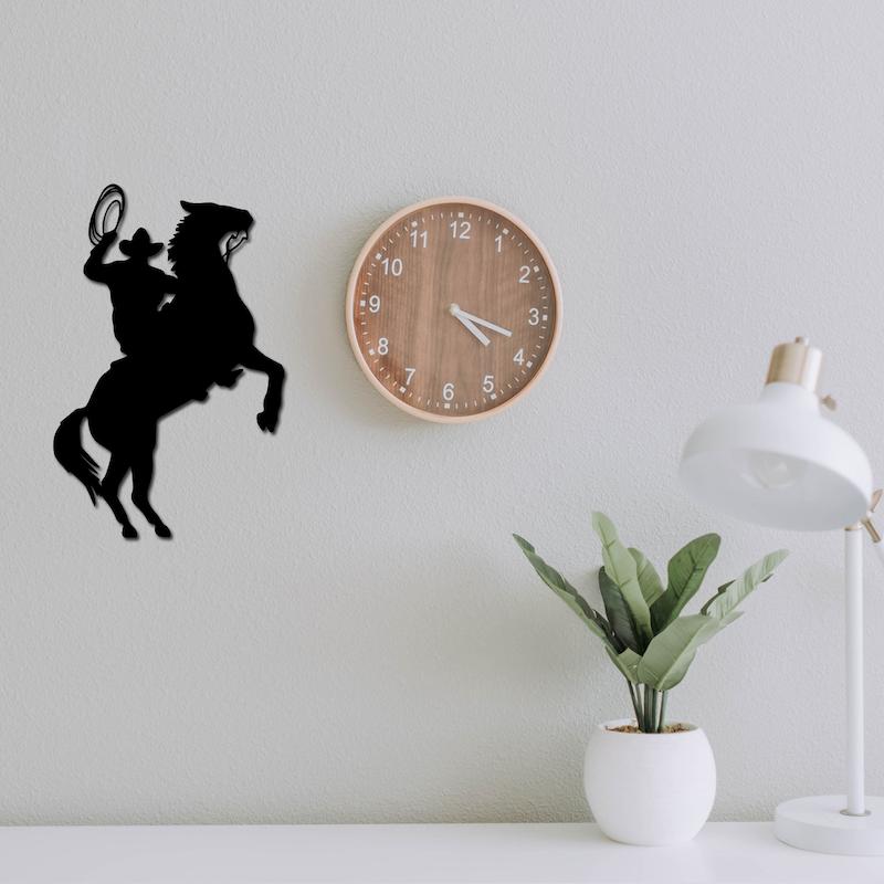 استیکر چوبی طرح اسب سوار کد 376