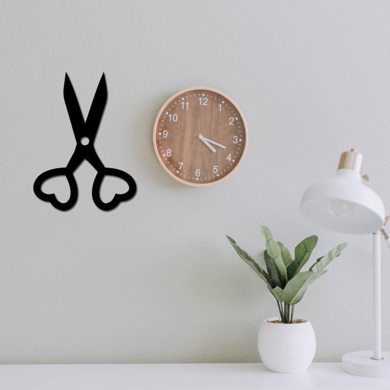 استیکر چوبی طرح قیچی کد 379