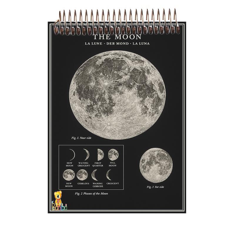 دفترچه شطرنجی طرح سیاره کد 2503  سایز A7