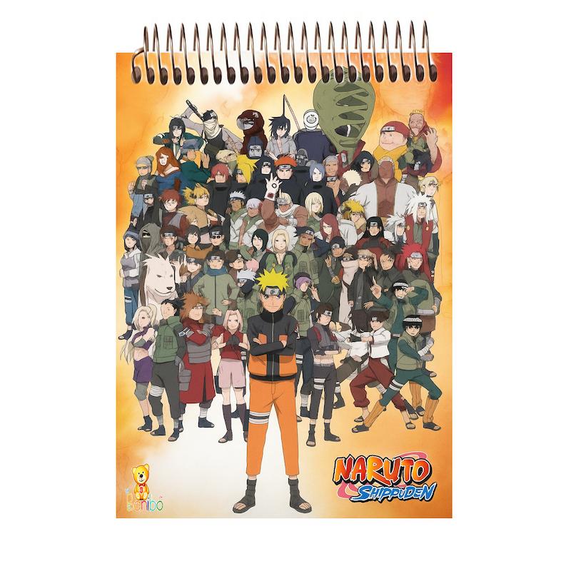 دفترچه شطرنجی طرح انیمه کد 2509 سایز A7