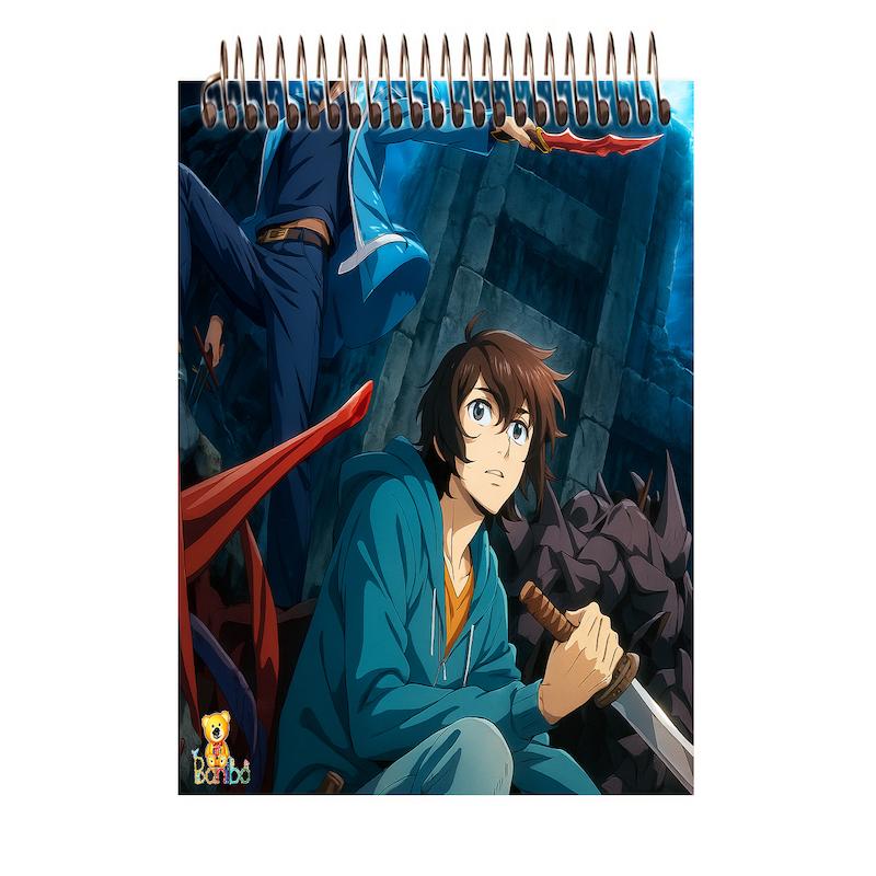 دفترچه شطرنجی طرح انیمه کد 2512 سایز A7