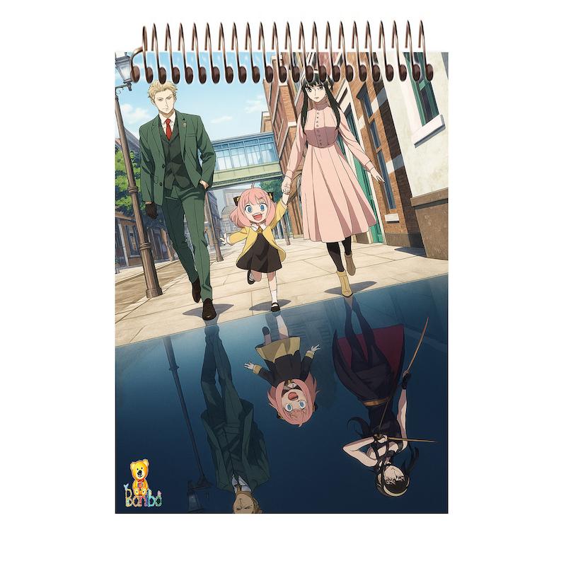 دفترچه شطرنجی طرح  انیمه کد 2517 سایز A7