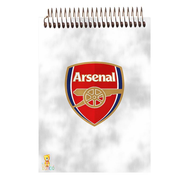 دفترچه شطرنجی طرح آرسنال کد 2566 سایز A7